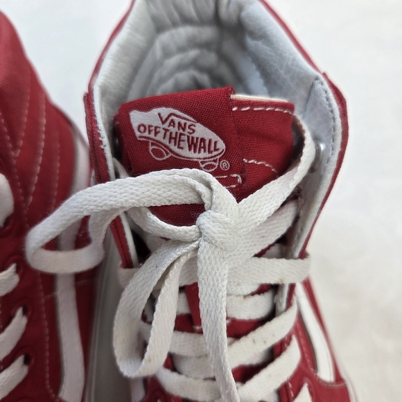 Vans Sk8-Hi Red Tiger Custom Hand Painted High Top Sneakers Size US 6.5/Women 8 - Picture 6 of 13